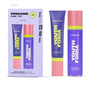 Youth Foria PreGame Bundle Primer & Setting Spray Set Full Size New in Box